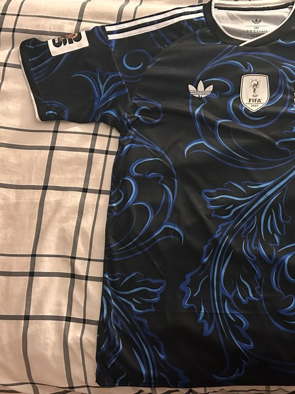 Barely Worn Argentina FAN Away FIFA World Cup 2026 Soccer Jersey Size 2XL